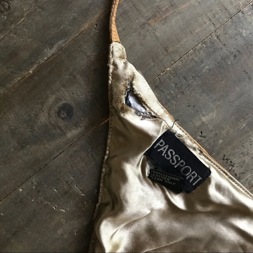 Vintage Brown Leather Halter Crop Top Size S! - Picture 2 of 5